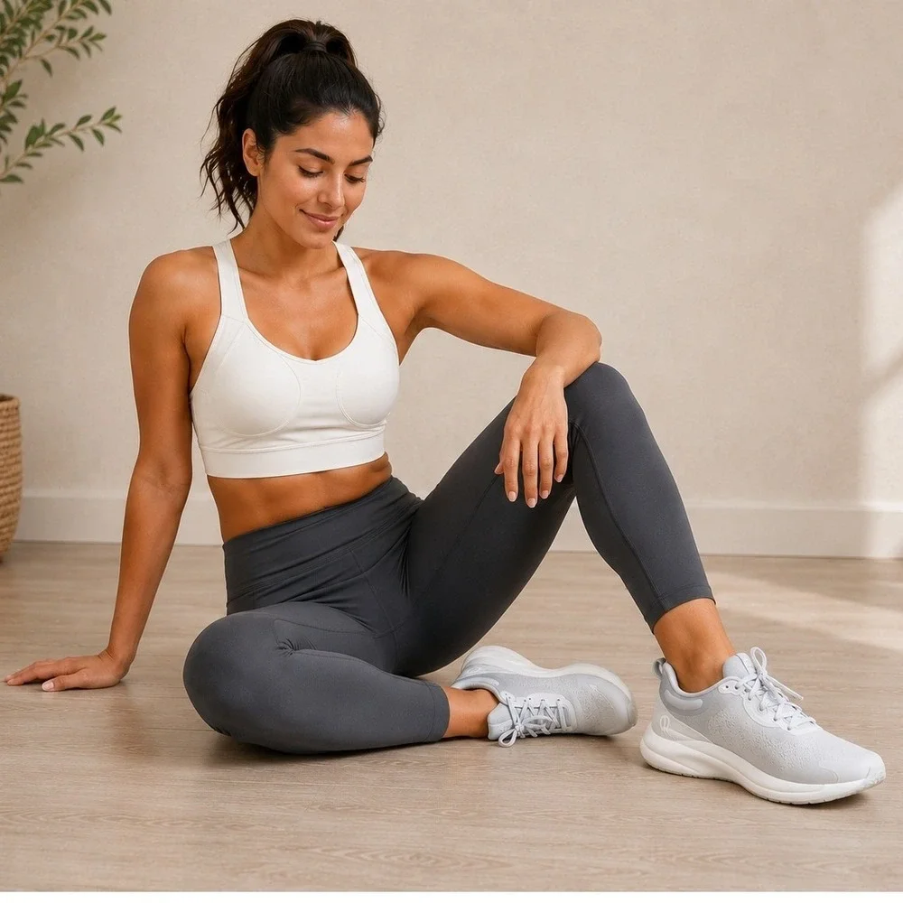 Lululemon Chargefeel Workout Low 2 Vapor Silver Drop White LW9EQ0S Womens 8.5